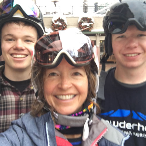 brave ski mom