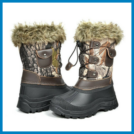 Dream Pairs Boys & Girls KSNOW Insulated Waterproof Snow Boots